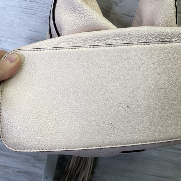 Rebecca Minkoff Isobel Hobo Bag Soft Blush Pink Shoulder Strap Tassel - Picture 10 of 15